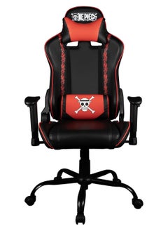 KONIX Konix NEPEC Gaming Chair Office Chair - 30 Degree Tilt - Smooth PU Leather - Black and Red  - Image 1