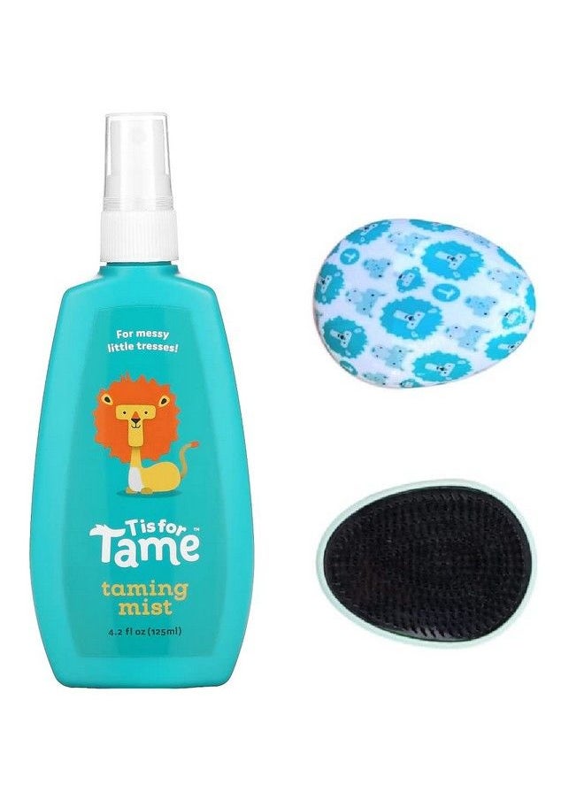 T is for Tame Bundle 1 Kids Hair Taming Spray For Frizz Static & Bed Head For Boys & Girls And 1 Flexible Bristle Kids Detangling Brush Spray Is A 100% Natural Hair Product 2023 Launch Date  - Image 2