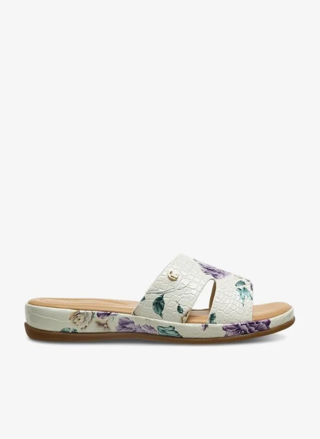 لو كونفورت صنادل نسائية بنقشة زهور