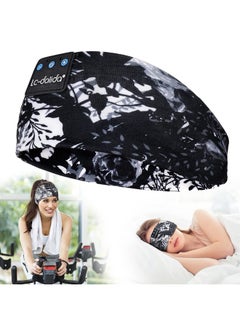 LC-dolida Sleep Headphones Bluetooth 5.2, Headband Earphones Wireless, Sleep Mask for Sleeping, Sports, Gifts, Workout, Jogging, Yoga,Insomnia, Air Travel, Meditation  - Image 1