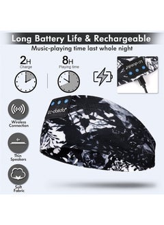 LC-dolida Sleep Headphones Bluetooth 5.2, Headband Earphones Wireless, Sleep Mask for Sleeping, Sports, Gifts, Workout, Jogging, Yoga,Insomnia, Air Travel, Meditation  - Image 4