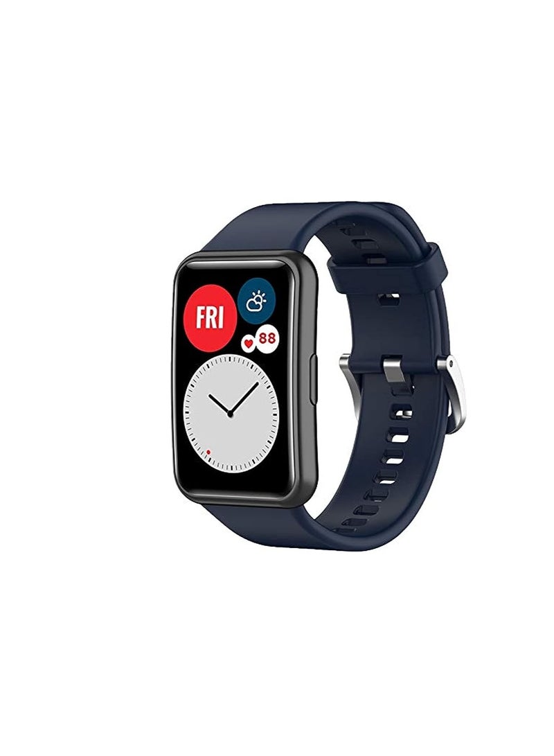 Compatible Bracelet for Huawei Watch Fit Replacement Straps for Women Men Sport Strap Accessories Silicone Band (No Watch)  - Image 1