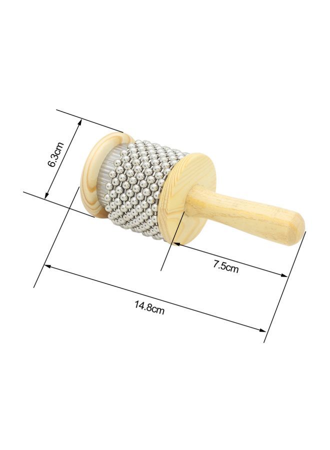 NIBEMINENT Wooden Beaded Cabasa Percussion - Image 2