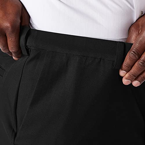 Haggar Men's Cool 18 Pro Classic Fit Flat Front Pant - Regular and Big & Tall Sizes, Black, 50W x 30L - Image 4