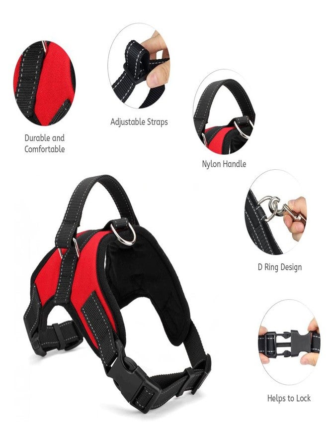 Sakuun No-Pull Dog Harness Chest Body Belt for Extra Large Dogs Girth inch 28”-36” Red - Image 5
