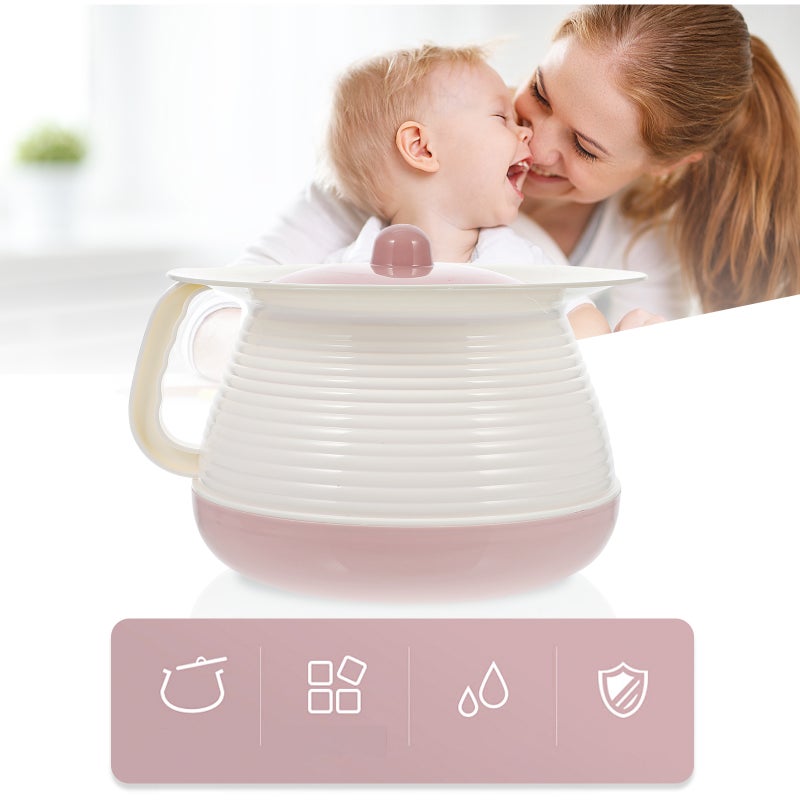 🍳 قربة يدوية محمولة من البلاستيك المتين مع غطاء للاستخدام لكبار السن - Image 5