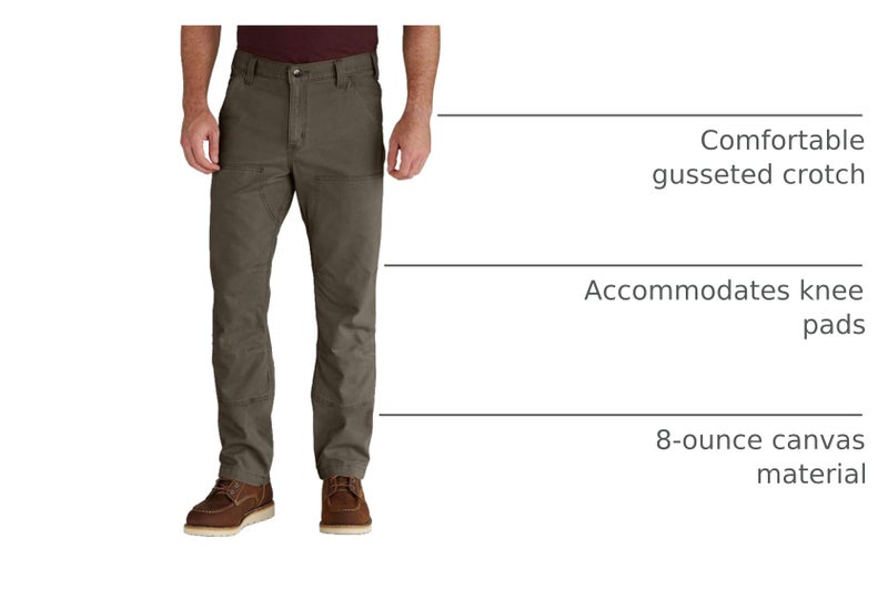 carhartt بنطال كار هارت للرجال من نوع روجيد فليكس ريجبي ذو الجبهة المزدوجة، تارسماك، 34W X 32L - Image 2