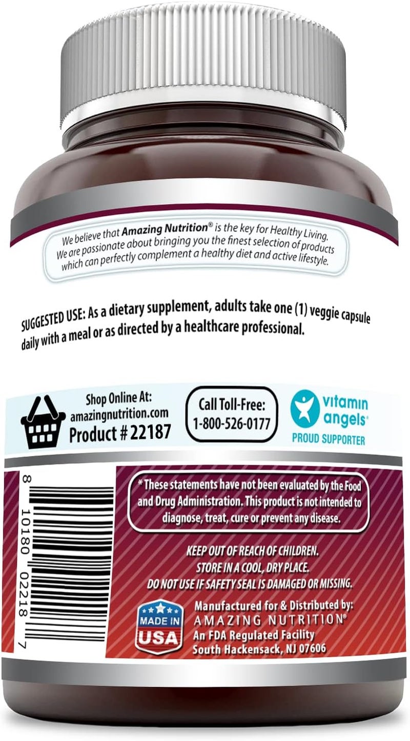 Amazing Nutrition Amazing Formulas Quercetin 500mg 120 Veggie Capsules Supplement  NonGMO  Gluten Free  Supports Overall Health  Well Being - Image 3