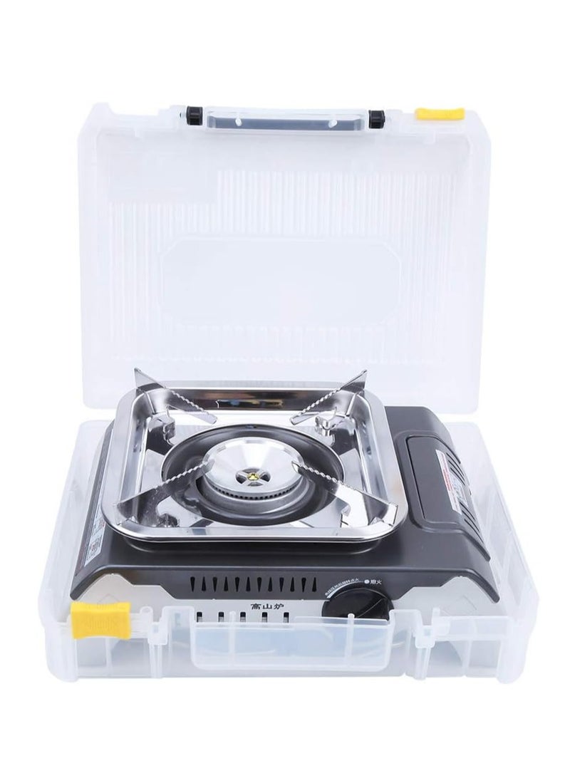 PAMCHAL صندوق موقد للتخييم مع حامل فضي - Image 2