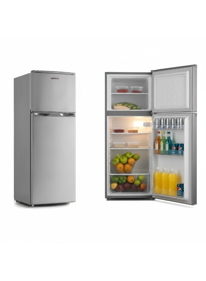 General Tech 4.6 cu. ft. 132-liter Double Door Refrigerator, Energy Saving, Stylish Silver - Image 3