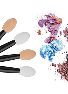 Cuttte 120Pcs Disposable Dual Sides Eye Shadow Sponge Applicators With Container, 2.44' Length Eyeshadow Brushes Makeup Applicator  - Image 3