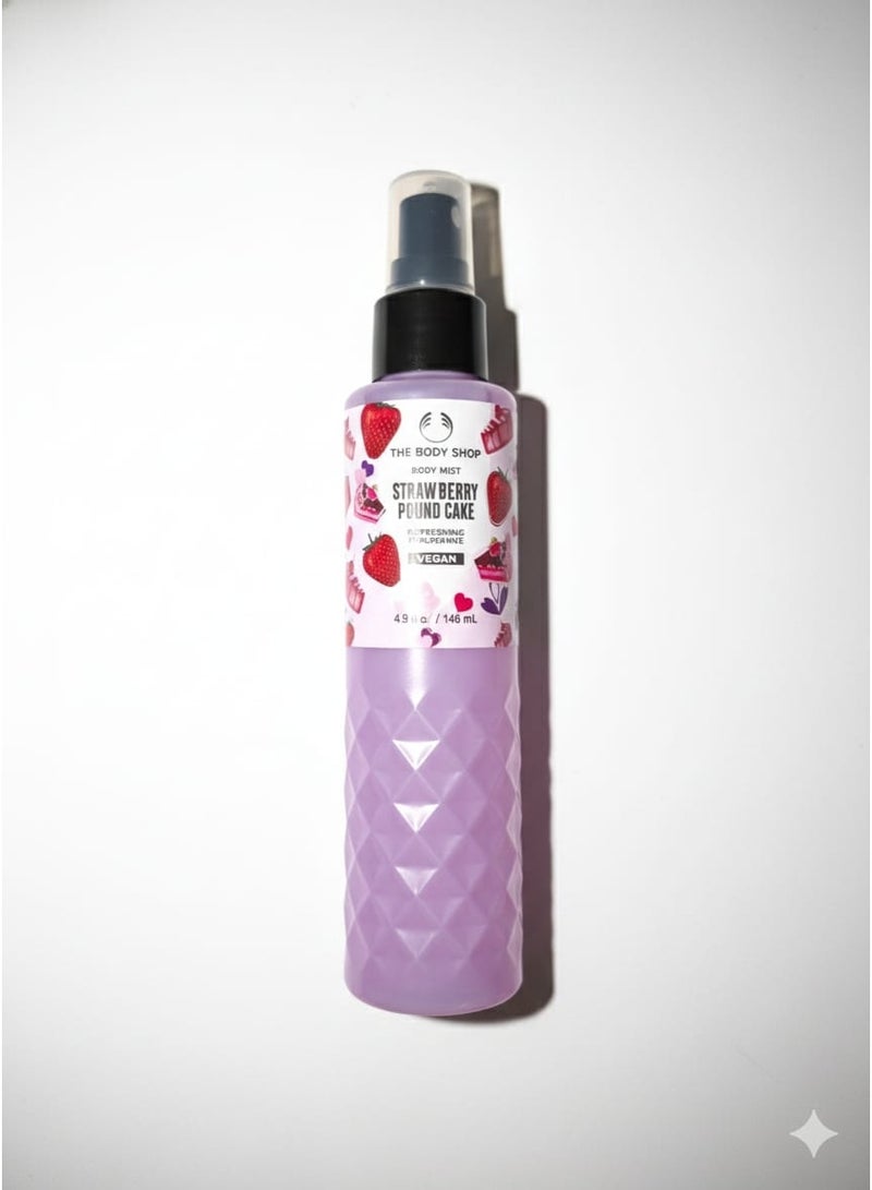 ذا بودي شوب معطر الجسم برائحة كعكة الفراولة المنعشة من ذا بودي شوب - نباتي - 146 مل / 4.9 أونصة سائلة