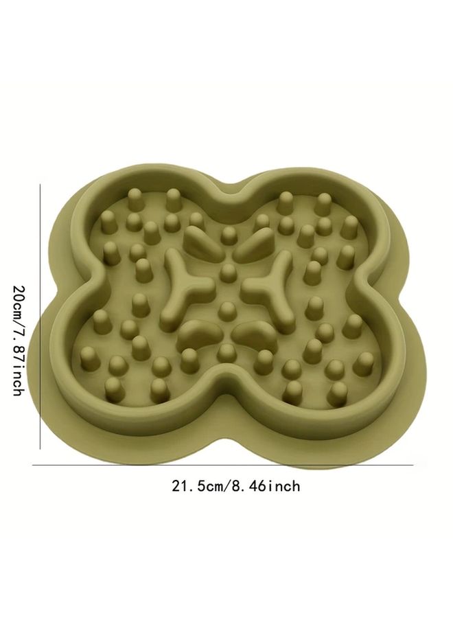 Slow Feeder Bowl Random Color 6 Transformations Anti Choke Mat for Dogs Cats Spillproof Easy Clean - Image 2