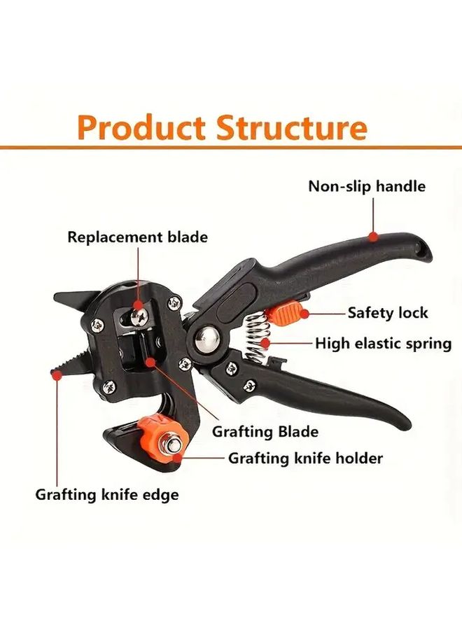 Heavy Duty Garden Shears Super Sharp Ergonomic Pruning Scissors With Safety Lock - Image 5