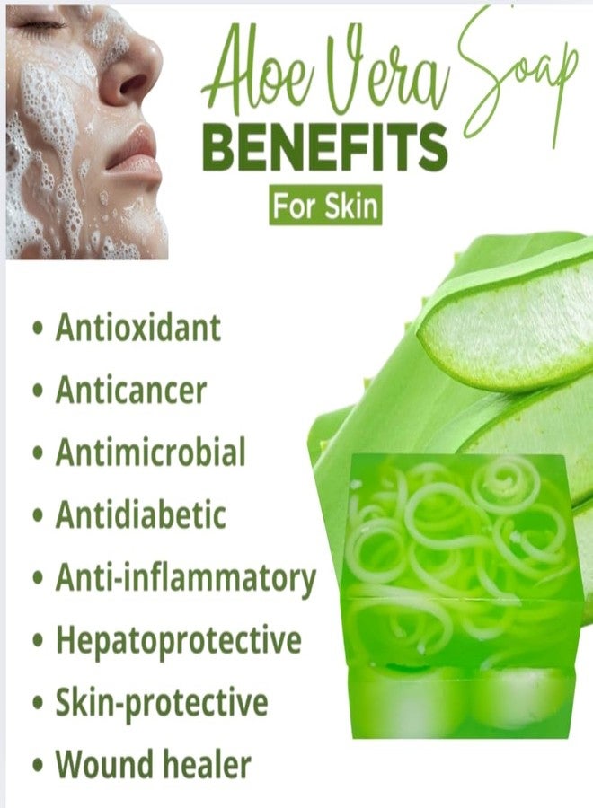 BOTANTICA Botanica Cleans & Clears Aloe Vera Luxury Handcrafted Soap, 120g, All Skin Types - Image 4