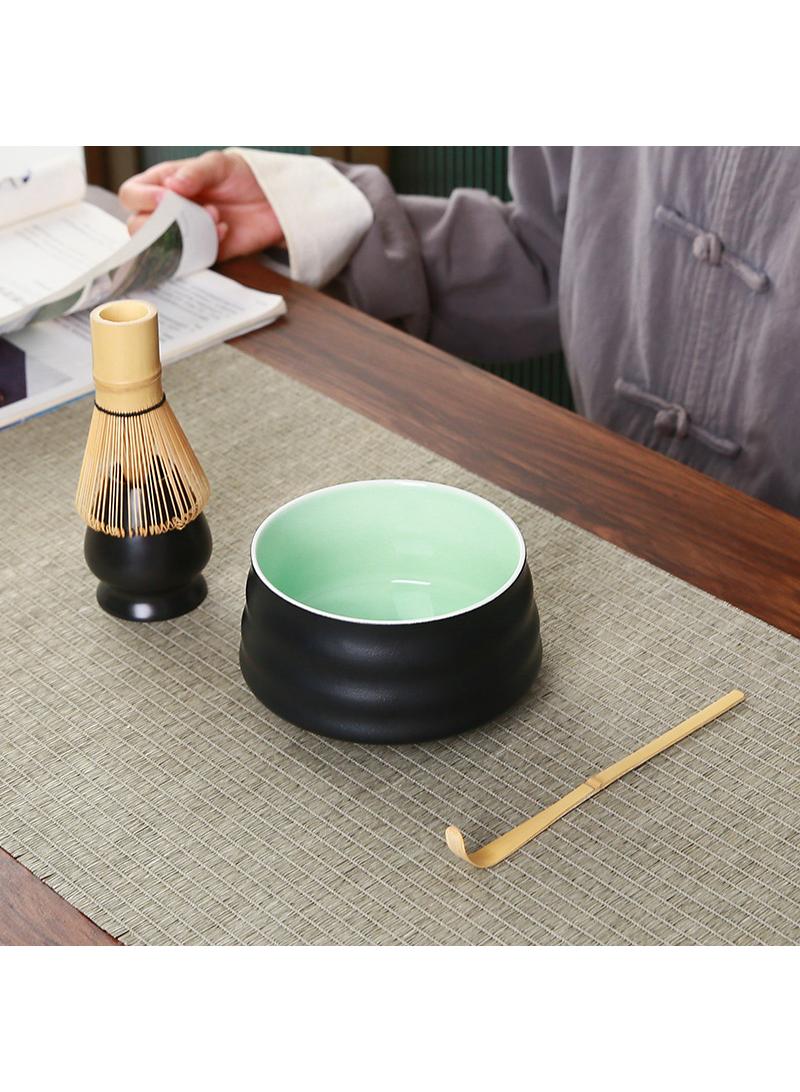 Bluejw Arabest 4 Pcs Matcha Whisk Set, Matcha Whisk and Bowl Kit, Japanese Matcha Tool Set, Home Matcha Whisk with Traditional Scoop and Ceramic Bowl, Perfect Set to Prepare Traditional Matcha - Image 2