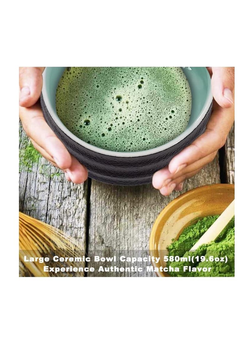 Bluejw Arabest 4 Pcs Matcha Whisk Set, Matcha Whisk and Bowl Kit, Japanese Matcha Tool Set, Home Matcha Whisk with Traditional Scoop and Ceramic Bowl, Perfect Set to Prepare Traditional Matcha - Image 5