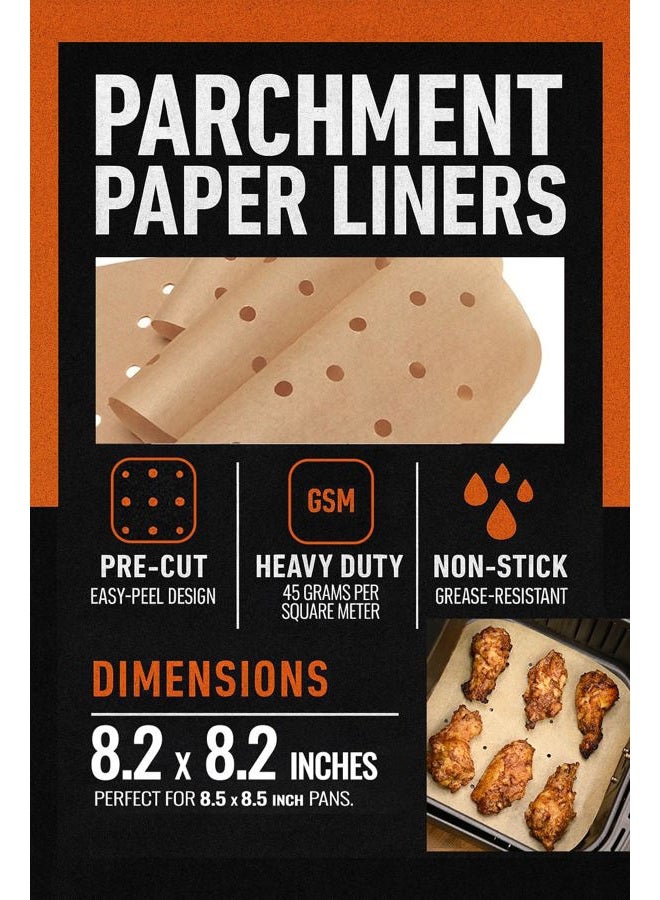 INFRAOVENS Air Fryer Parchment Paper Liners Compatible with Philips, NuWave Brio, Chefman, OMORC, Cuisinart, COSORI, Cooks Essentials, Power Airfryer, Chef di Cucina + Grill Mat (XL) - Image 3