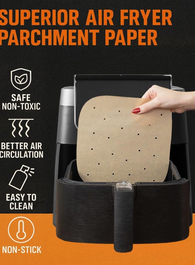 INFRAOVENS Air Fryer Parchment Paper Liners Compatible with Philips, NuWave Brio, Chefman, OMORC, Cuisinart, COSORI, Cooks Essentials, Power Airfryer, Chef di Cucina + Grill Mat (XL) - Image 4