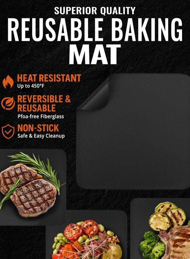 INFRAOVENS Air Fryer Parchment Paper Liners Compatible with Philips, NuWave Brio, Chefman, OMORC, Cuisinart, COSORI, Cooks Essentials, Power Airfryer, Chef di Cucina + Grill Mat (XL) - Image 5