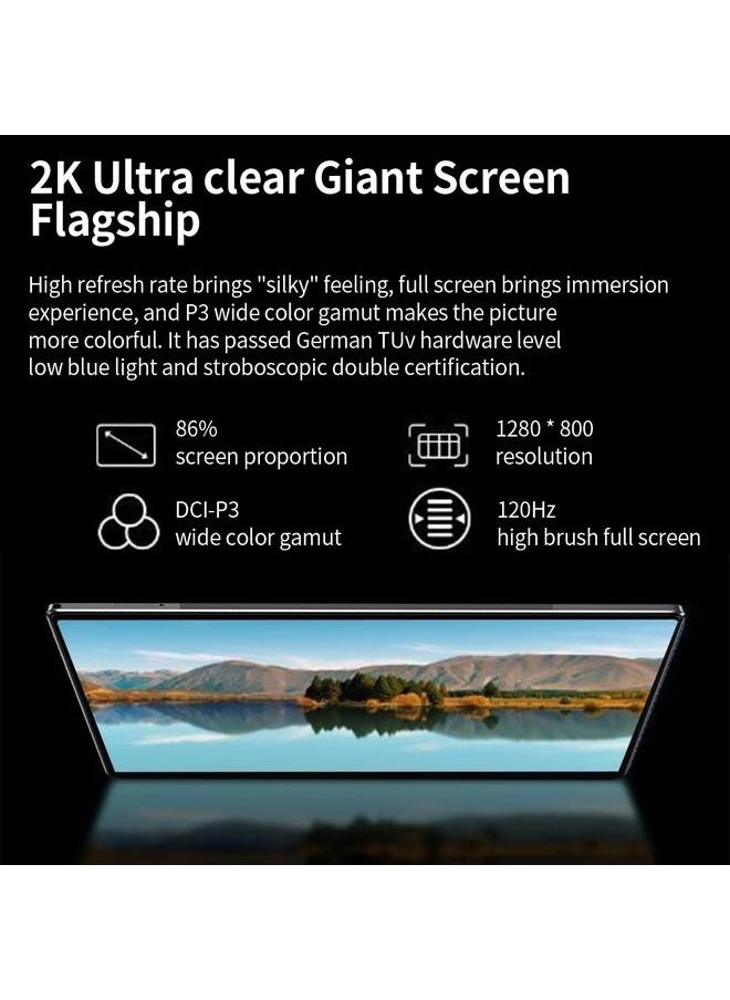 BDF P30 4G LTE Tablet PC 10.1 inch 8GB Plus 128GB Android 11 MTK6755 Octa Core with Leather Case Support Dual SIM EU Plug Gold