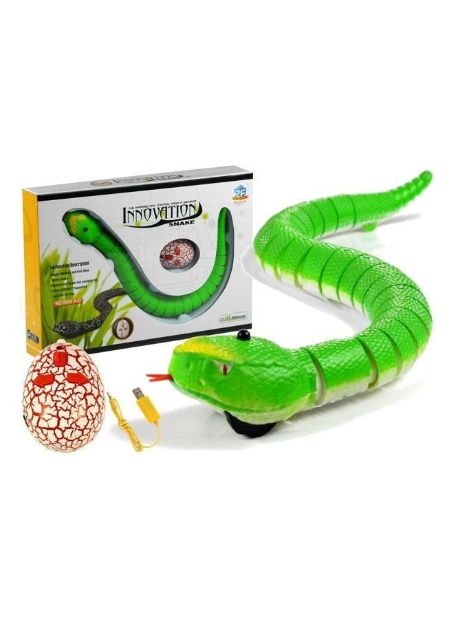 Remote Control Rattle Snake Realistic Robot Snake Toy with Infrared Receiver | Rc Animal Prank Toy Perfect for Kids Ages 4+ or for Adult Pranks  Makes a Great Gift - Image 1