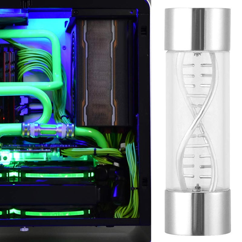 Serounder Water Cooling Meter Indicator G1/4 Female Threaded Water Cooling System Replacement for PC Computer(Silver) - Image 3