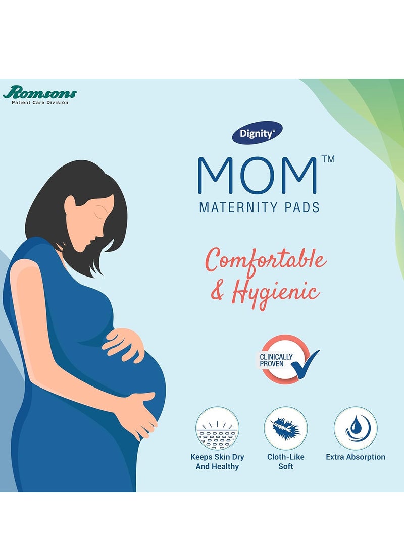 Dignity Mom Maternity Pads, Comfortable & Hygenic, Medium, 5 Pcs/Pack (Pack of 1)