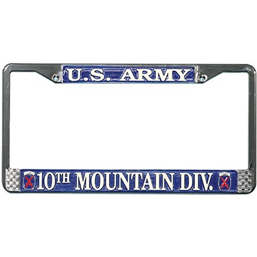 Honor Country 10th Mountain Division License Plate Frame - Image 1