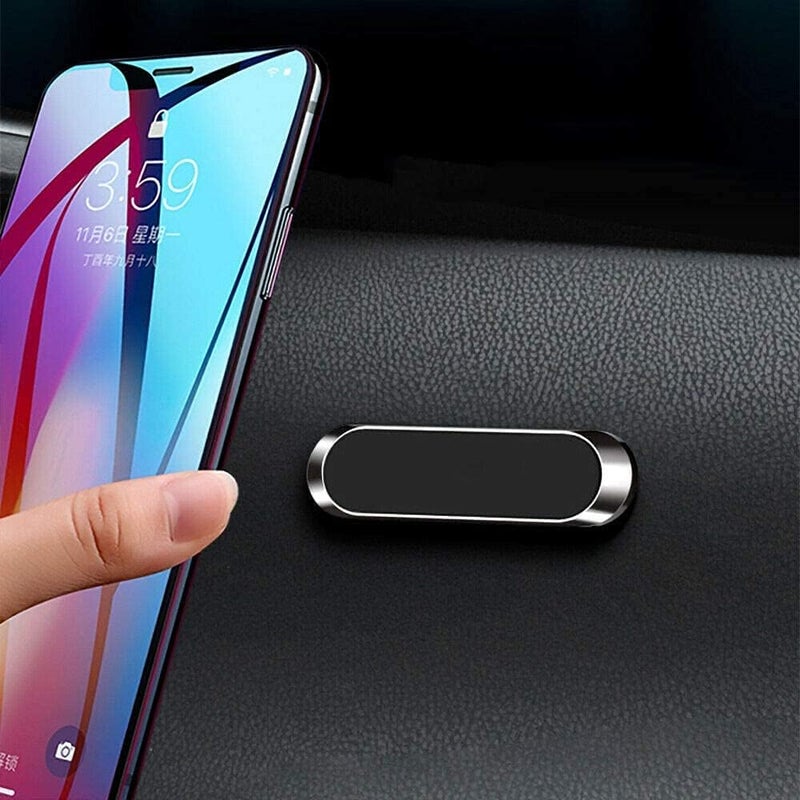 Godo SAverse - Go-Des Mini Strip Car Mount, Universal Mobile Phone Car Mount Holder Magnetic for Auto Windshield and Dash, for Cell Phones Apple iPhone 12, 12 Pro, 11, 11 Pro, Xr, Xs (GD-HD612) - Image 1