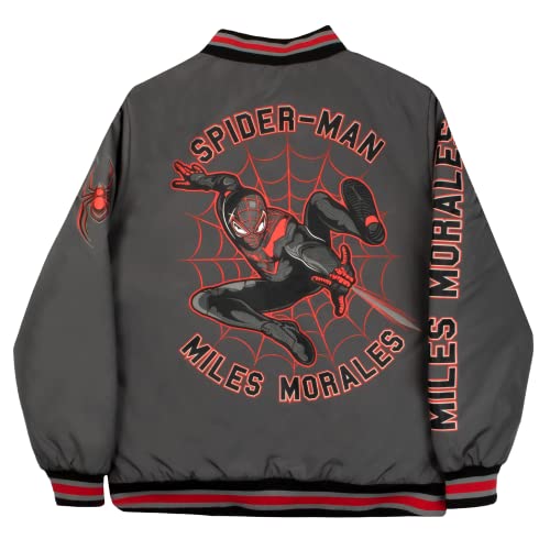 Marvel Superheroes Bomber Jacket for Boys, Avengers and Spider-Man Bomber Jacket (Grey, Size 5/6) - Image 2