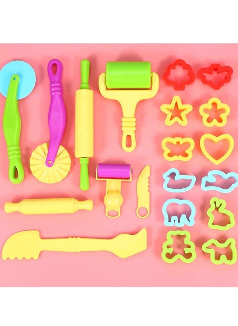 واي آند دي مجموعات Playdough للأطفال ، أدوات الطين مجموعة لعب العجين البلاستيكية الفنية مع نماذج وقوالب عجين ذكية 1 / 20 قطعة  - Image 1