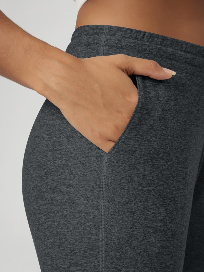 ODODOS Women's Performance Joggers - Ultra Soft odSTRATUM Tech Sweatpants - 27.5" Mid Rise Pants with Pockets, Charcoal Heather, X-Large - Image 5