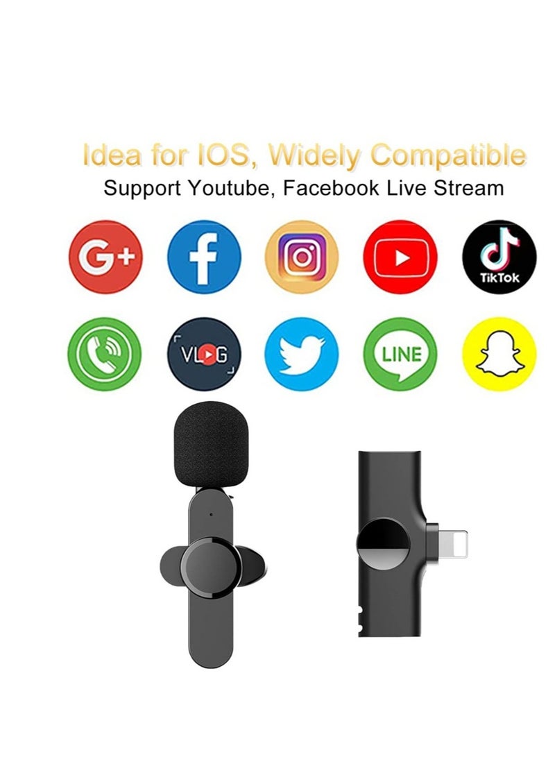 ELTRAZONE Wireless Plug-and-Play Clip-on Lapel Microphone Black - Image 2