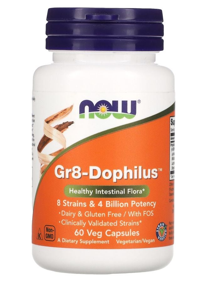 now Gr8-Dophilus 60 Veg Capsules - Image 1