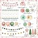 Bolake Sage Green Pink Baby Shower Decorations for Girl Baby Shower Decorations Welcome Baby Girl Banner Pink Green Balloons Paper Lanterns Pom Poms Flowers Tablecloth Tassels Mom to Be Sash Dad to Be Pin - Image 4