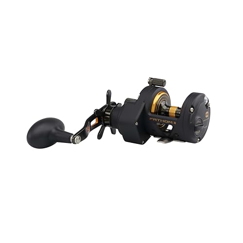 Penn FTHII12SD Penn Fathom II Star Drag Conventional Fishing Reel Black Gold - Image 3