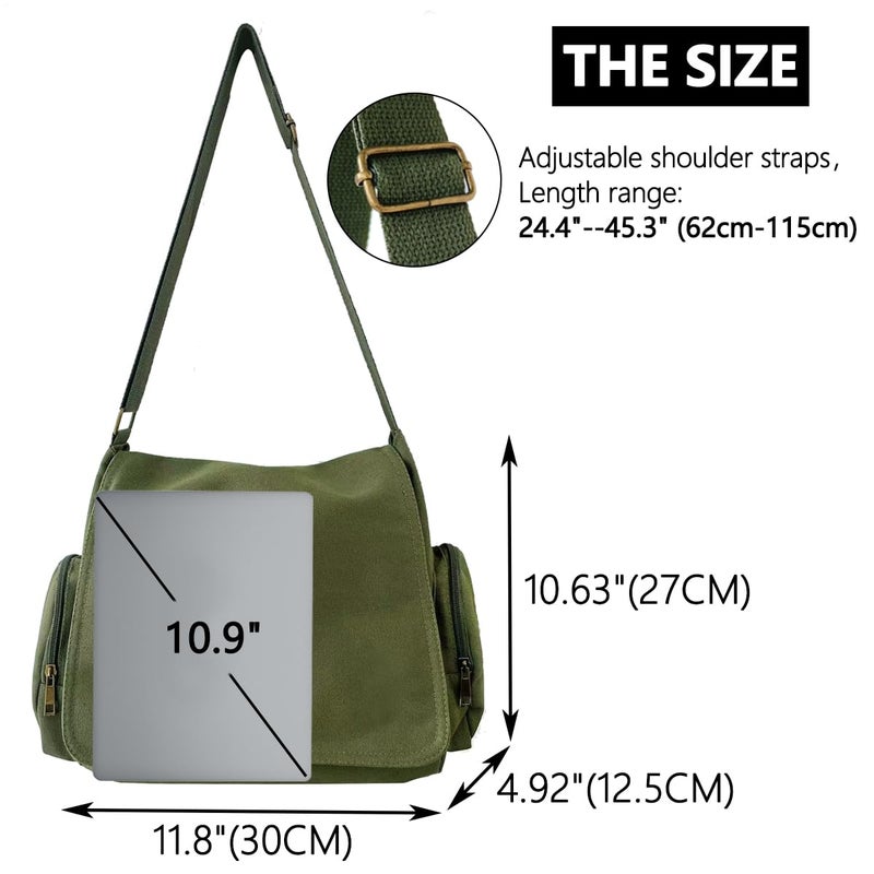 CHICGLOW Personalized Pattern Messenger Bag Cute Canvas Crossbody Bags Women/Men Shoulder Handbags Hobo Purses with Pockets - Image 3
