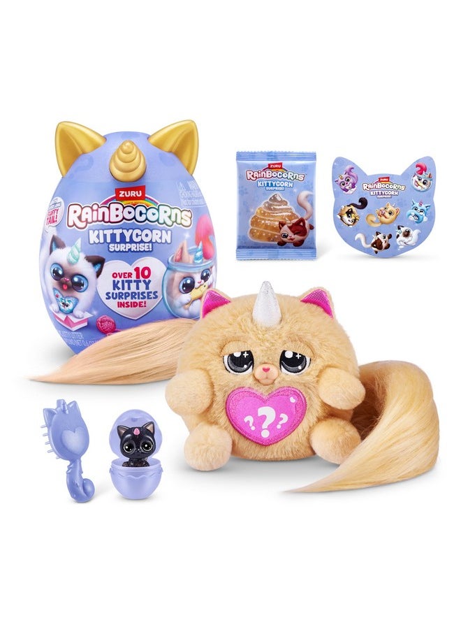 Rainbocorns Kittycorn Surprise Series 3 (Persian) By Zuru, Plush Toy, Collectible Plush Stuffed Animal, Slime, Surprise Eggs For Girls  - Image 1