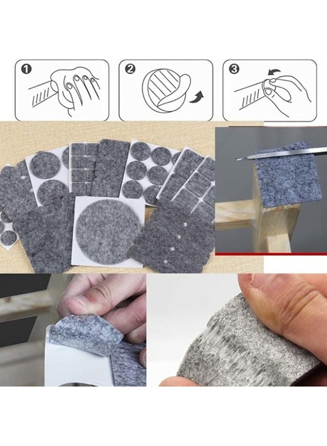 Round Felt Floor Protector Pads – 16-Piece Furniture Gliders Set, 15mm, Gray, Anti-Scratch & Noise-Reducing Protectors for Chairs, Tables & Home Furniture - Image 2