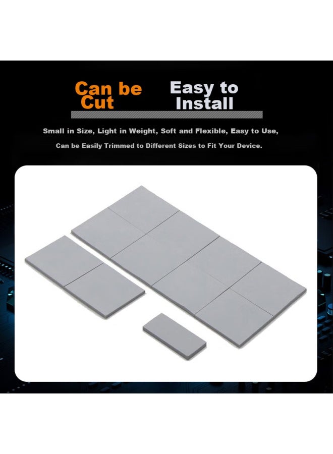 Nvv M.2 Ssd Thermal Paste Pad, Cooling Silicone Pad, Thermal Silicone Pad For Ssd North Bridge, Tc-13x Thermal Conductivity 12.8w - Image 2