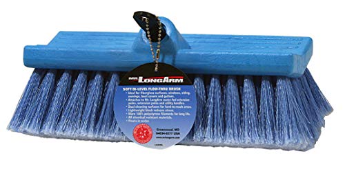 Mr. Long Arm Mr Long Arm, Inc. 0483M Bi-Level Flow-Thru Soft Brush, Blue - Image 1