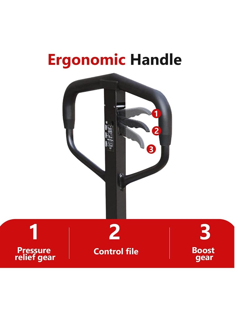 SUNRISE Hand Pallet Truck 3 tons Jack Trolley Heavy Duty For Warehouse Factory Cargo Material Transport - Image 3