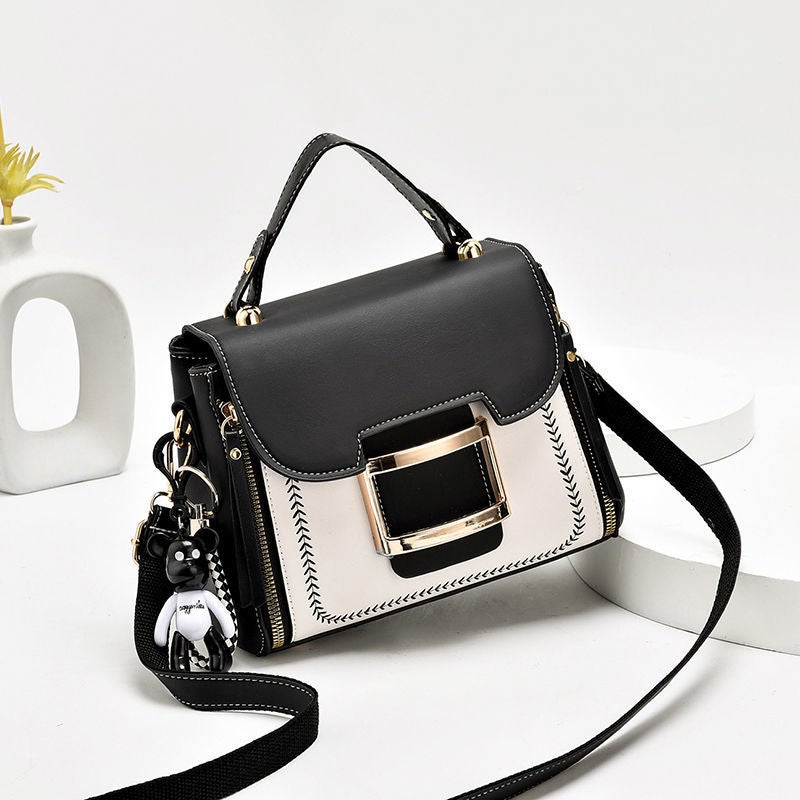 Textured Small Bag Women'S Crossbody Bag Trendy Korean Style Fashionable Versatile Women'S Large Capacity Shoulder Bag - Image 4