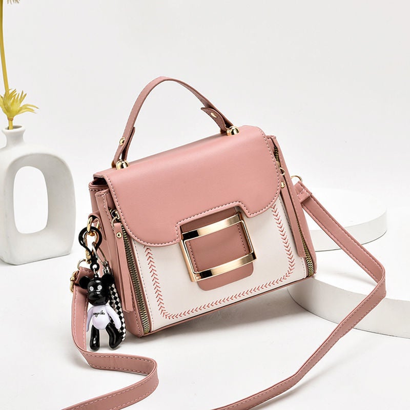 Textured Small Bag Women'S Crossbody Bag Trendy Korean Style Fashionable Versatile Women'S Large Capacity Shoulder Bag - Image 5