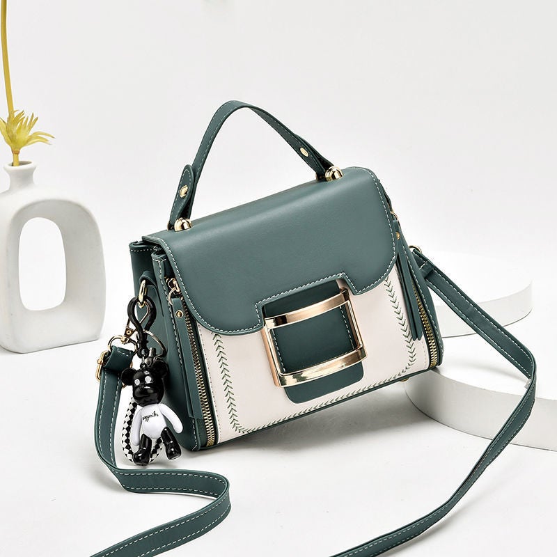 Textured Small Bag Women'S Crossbody Bag Trendy Korean Style Fashionable Versatile Women'S Large Capacity Shoulder Bag - Image 1