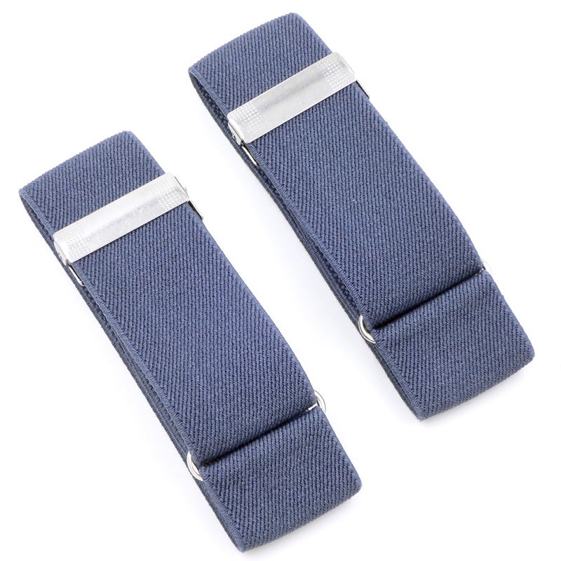 Soul-Calming Fabric Cufflinks Men Women Blazer Sleeve Bands Denim Blue 