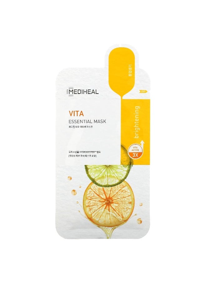 MEDIHEAL MEDIHEAL, Vita, Essential Beauty Mask, 1 Sheet, 0.81 fl oz (24 ml)  - Image 1