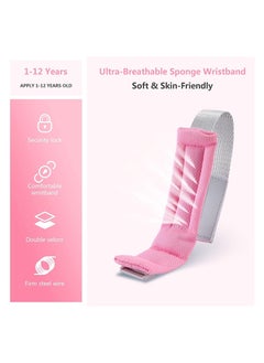 NNEWVANTE Toddler Safety Harness Walking Leash,Anti Lost Wrist Link,Child Leash Secure Harness with Key Lock,Safety Wrist Leash for Kids Baby Boys and Girls 5 feet(Pink)  - Image 4