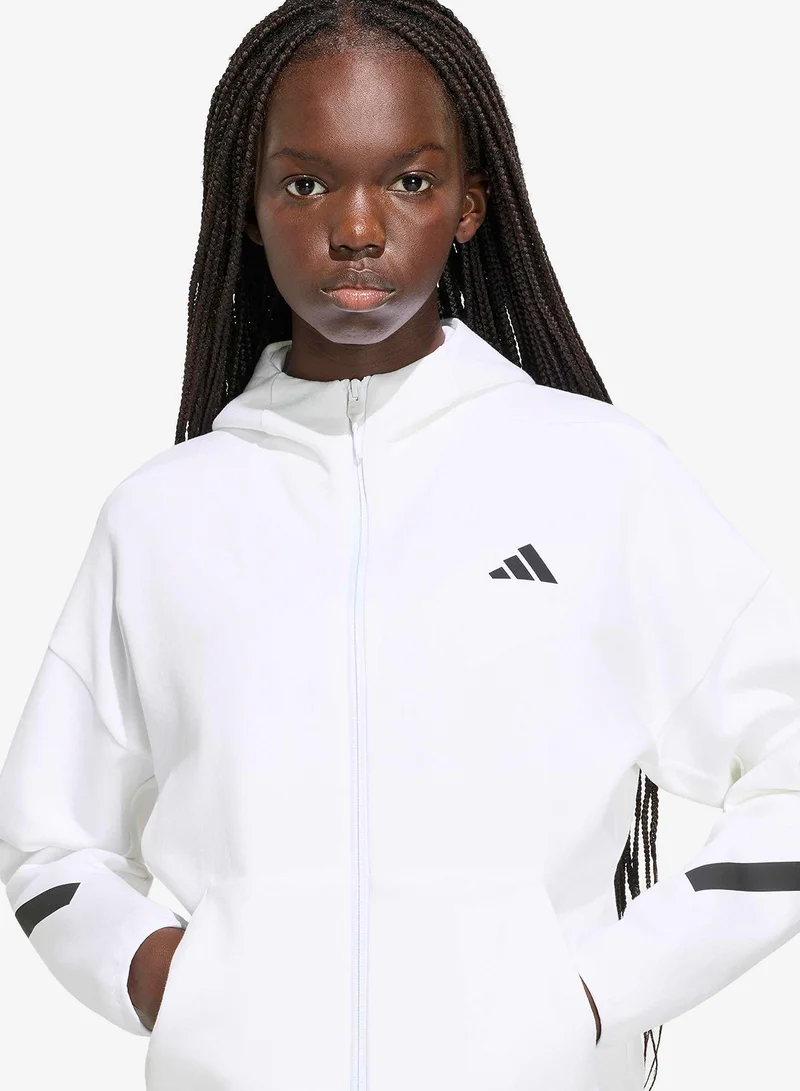 Adidas WHITE Z.N.E. Hoodie for Women | Best Price UAE